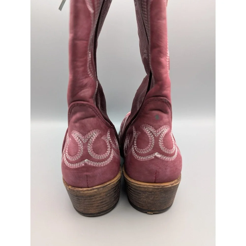 Roper Women's Riley Western Boots Size 9 Plum 09-021-1566-2026 Cowgirl